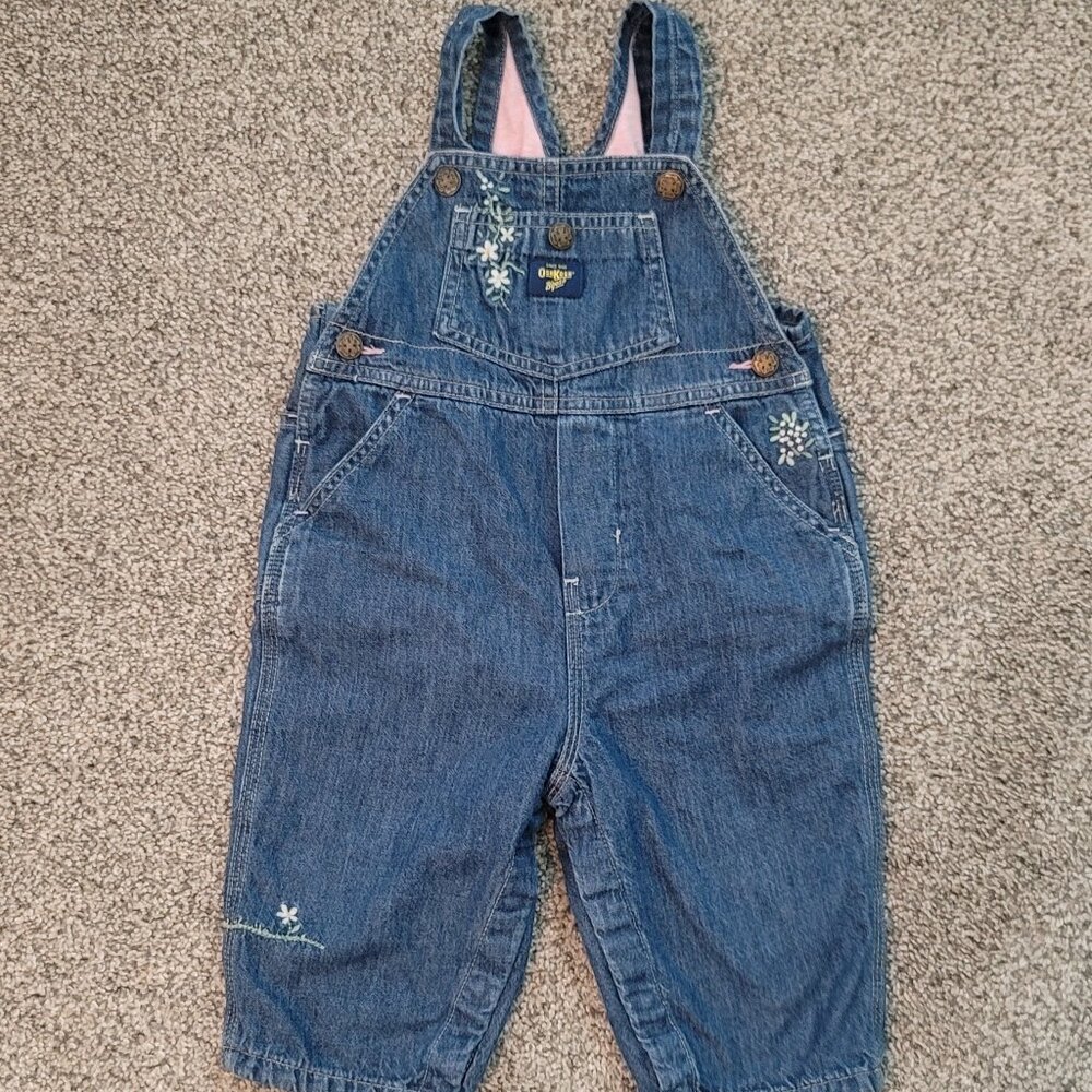 Oshkosh Blue Jean Overalls 12 months- Good Condition!